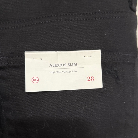 AG Alexxis Slim High-Rise Vintage Slim Black Jeans NWT - Picture 8 of 10